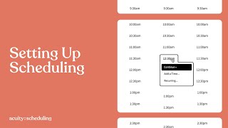 Setting Up Scheduling  Acuity Scheduling [upl. by Kutchins]