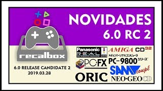 RECALBOX 60 RC 2  NOVIDADES [upl. by Ahsinev]