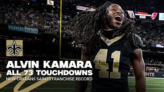 Watch All 73 Alvin Kamara TDs for Saints Record  Highlights [upl. by Olinad]