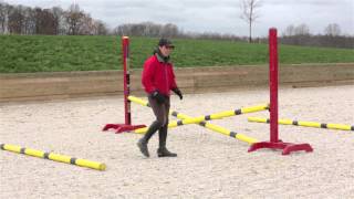 Rushing Fences How to school a horse that rushes at jumps [upl. by Oniskey279]