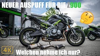 Akrapovic vs SCProject vs BODIS  Auspuff TEST  Z900 Projekt [upl. by Anillehs]