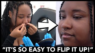 Professional Shows You How To Hide Your Septum Piercing [upl. by Yeblehs]