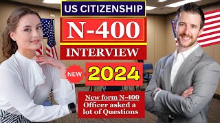 NEW US Citizenship Interview Actual Case 2024 Questions amp Answers Practice  N400 Naturalization [upl. by Aisenet]