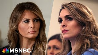 See Melania Trump’s former press secretary react to Hope Hicks’ bombshell testimony [upl. by Valaria]