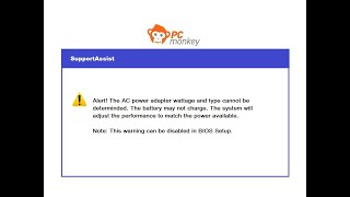 How To Fix a Power Adapter Warning  Battery May Not Charge  Dell Laptop Computer [upl. by Bowes]