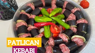 Antep usulü patlıcan kebabı 💯 Patlıcan kebabı nasıl yapılır 🔝 Patlıcan kebabı tarifi 😋 [upl. by Montgomery]