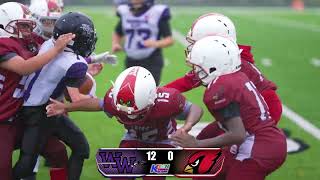 DJFL  Melvindale Jr Cardinals vs Woodhaven Warriors  Junior Varsity  Michigan Football 2024 [upl. by Cacilie562]