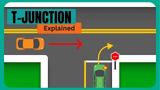 T Junction  Which Car Should Pass First Right of way Driving tips [upl. by Ellehcit]