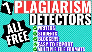 Top Best 7 Plagiarism Detector Free Sites for 2024  Plagiarism Checker Free Online [upl. by Keviv]