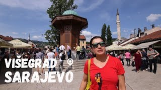 One Day Trip in Sarajevo and Visegrad Bosnia and Herzegovina  Разходка в Сараево и Вишеград в Босна [upl. by Aillicirp]