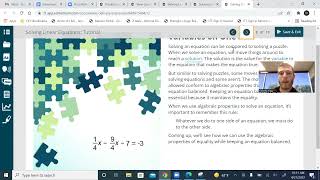 Edmentum Integrated Math1 Unit1 Solving Linear Equations [upl. by Silvester]