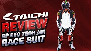 RS Taichi NXL107 GPEVO Alpinestars TechAir Compatible Race Suit Review  Sportbike Track Gear [upl. by Abehsile]