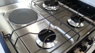 Setting up combined electric and gas cooker [upl. by Yaker469]