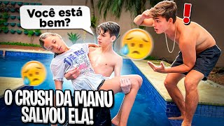 O CRUSH DA MANU MAIA SALVOU ELA NA PISCINA •Irmãos Scribel• [upl. by Dinah]