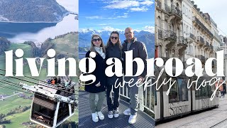 WEEKLY VLOG american living in germany  parents come visit swiss alps trip day in france [upl. by Wavell]