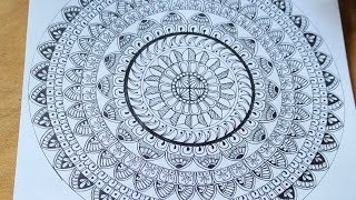 mandala art for beginners easy mandala patterns relaxing video  mandala drawing mandalaart art [upl. by Loos]