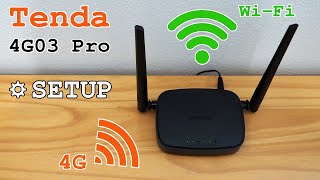 Tenda 4G03 Pro 4G Router WiFi • Unboxing installation configuration and test [upl. by Eenot]