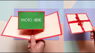 DIY Photo Pop Up Card Tutorial  Easy Paper Crafts [upl. by Adnuhsed]