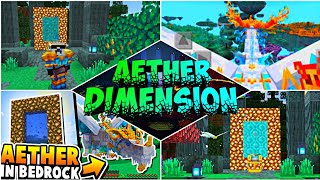 🙀NUEVA DIMENSIÓN EL MEJOR MOD PARA MINECRAFT PE 119120  AETHER MOD🙀 [upl. by Muhcon]