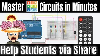 Tinkercad Circuits Teacher Tips  Help Students via Slick Share Skill [upl. by Elora]