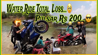 R15v3 Rs200 Water Ride And Stunt  R15 নিয়ে জল এ বাইক চালিয়ে Rs200 এর কি হলো 🙄 CrazyAnol [upl. by Auvil213]