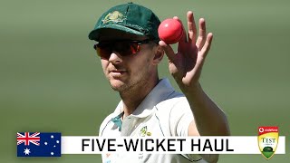 Hazlewood takes remarkable 58 to tear through India  Vodafone Test Series 202021 [upl. by Cthrine]