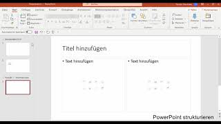 PowerPoint Wie Sie Ihre Präsentation in PowerPoint sinnvoll mit einer Gliederung strukturieren [upl. by Kcirdes]