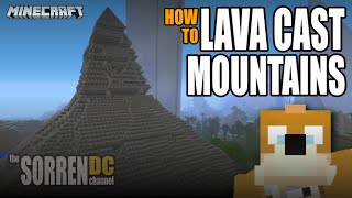 How To Build A Lava Cast Mountain In Minecraft [upl. by Notgnirrac]