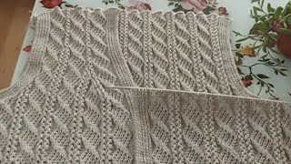 Şiş Örgü Baklava Dilimi Anne Yeleği İlmek Sayısı✅CM Ölçüsü Koltuk Ve Ön Yaka Kesimi Yapılışı CROCHET [upl. by Eimia]