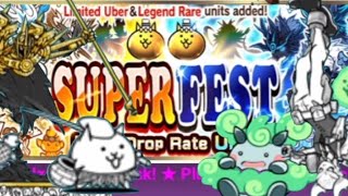 100 Rare ticket opening on SuperFest l Battle Cats [upl. by Ijuy]