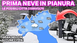 ▶ METEO GELO POLARE IN ARRIVO BIG SNOW IN MONTAGNA E NEVE ANCHE IN CITTÀ ECCO QUALI [upl. by Ennalyrehc]