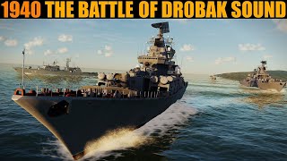 1940 The Naval Battle Of Drøbak Sound  DCS WORLD Reenactment [upl. by Janel]