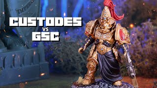 NEW ADEPTUS CUSTODES Codex vs Genestealer Cults  A 10th Edition Warhammer 40k Battle Report [upl. by Earehs]