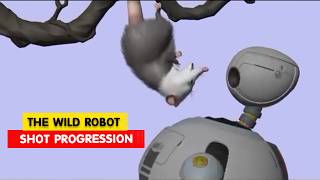 The Wild Robot Shot Progression  Animation Breakdowns  3D Animation Internships [upl. by Nilyarg]