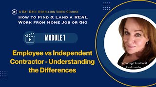 Module 1 Employee vs Contractor  Understanding the Differences [upl. by Bette-Ann]