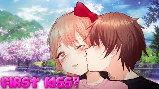 Our First Kiss  Sayori Valentines Date DDLC Fan Mod React  Spaghetto [upl. by Clymer642]