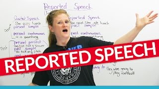 Grammar Learn to use REPORTED SPEECH in English [upl. by Gilbertine]