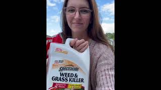 Review of Spectracide Weed amp Grass Killer with AccuShot Sprayer Gun [upl. by Geer]