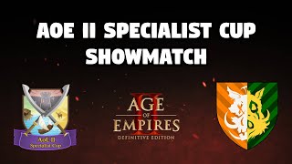 AoE II Specialist Cup  Showmatch  Umble Lord vs Javisty [upl. by Enirahtak]