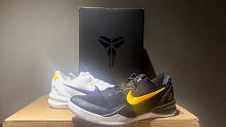 Nike Kobe 8 Protro “Home Lakers Home amp Away Hollywood Nights ” EARLY Sneaker Review [upl. by Earesed]