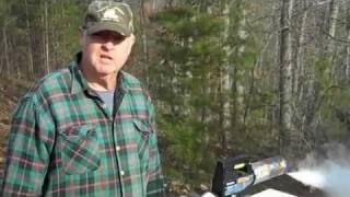 Fatbeeman demonstrates Natural Mite Control with fogger [upl. by Winograd]