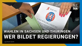 Landtagswahlen Diese Koalitionen könnten sich in Thüringen und Sachsen bilden [upl. by Ettenhoj604]