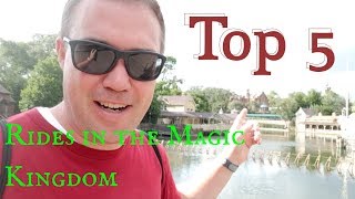 Top 5 Rides at the Magic Kingdom [upl. by Eniamert]