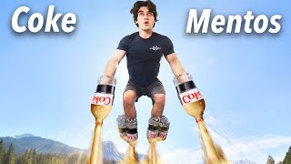 How Much Coke And Mentos Does It Take To Fly [upl. by Neelram]