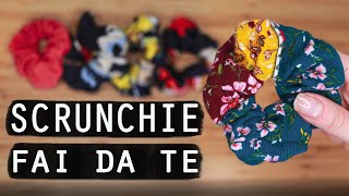 Come fare SCRUNCHIES FAI DA TE 🎀🧵✂️ [upl. by Irpac]