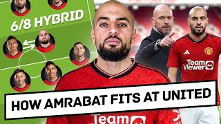 How Sofyan Amrabat Fits In At Manchester United amp Relieves Pressure Off Casemiro [upl. by Huberto]