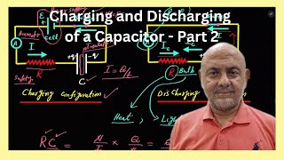 Charging and Discharging of a Capacitor  Part 2  Electrostatics  Class 12 [upl. by Alhahs]