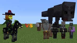 Lord Pumpkin Head vs Illage N Spillage  Minecraft Java  Mob Battle [upl. by Irelav842]