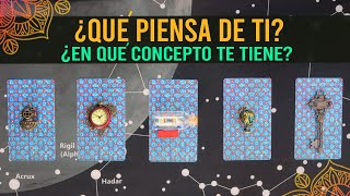 ¿QUÉ PIENSA DE TI¿Cómo te ve  Tarot interactivo 🔮✨ [upl. by Annahc]