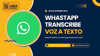 WhatsApp Así puedes transcribir los mensajes de voz a texto  SIN DESCARGAR NADA [upl. by Sprage]